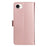For iPhone 17e / 16e Leather Case Cat Bee Pattern Phone Cover Wallet Stand with Strap - Rose Gold - 7