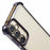 For Samsung Galaxy A54 5G Phone Case Heart Pattern Edge Electroplating TPU Phone Back Cover - Black - 6