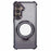 For Samsung Galaxy A15 5G Case TPU Glitter Phone Cover with Kickstand and Mirror - Black - 1