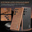 AZNS For Samsung Galaxy S24 Ultra Case Crocodile Texture Leather+TPU Electroplating Phone Shell - Black - 4