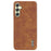 AZNS For Samsung Galaxy M14 5G Case Electroplating Crocodile Texture Leather Coated TPU Phone Cover - Brown - 2