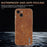 AZNS For iPhone 14 Case Crocodile Texture PU+TPU Electroplating Anti-Fall Phone Cover - Brown - 7