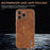 AZNS For iPhone 13 Pro Max Case Crocodile Texture Electroplating PU+TPU Phone Cover - Brown - 7