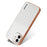 AZNS For iPhone 11 Case Anti-Drop Crocodile Texture PU+TPU Phone Cover - White - 3