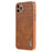 AZNS For iPhone 11 Pro Case Crocodile Texture PU+TPU Protective Phone Cover - Brown - 1