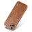 AZNS For iPhone 11 Pro Case Crocodile Texture PU+TPU Protective Phone Cover - Brown - 3
