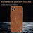 AZNS For iPhone 11 Pro Case Crocodile Texture PU+TPU Protective Phone Cover - Brown - 7