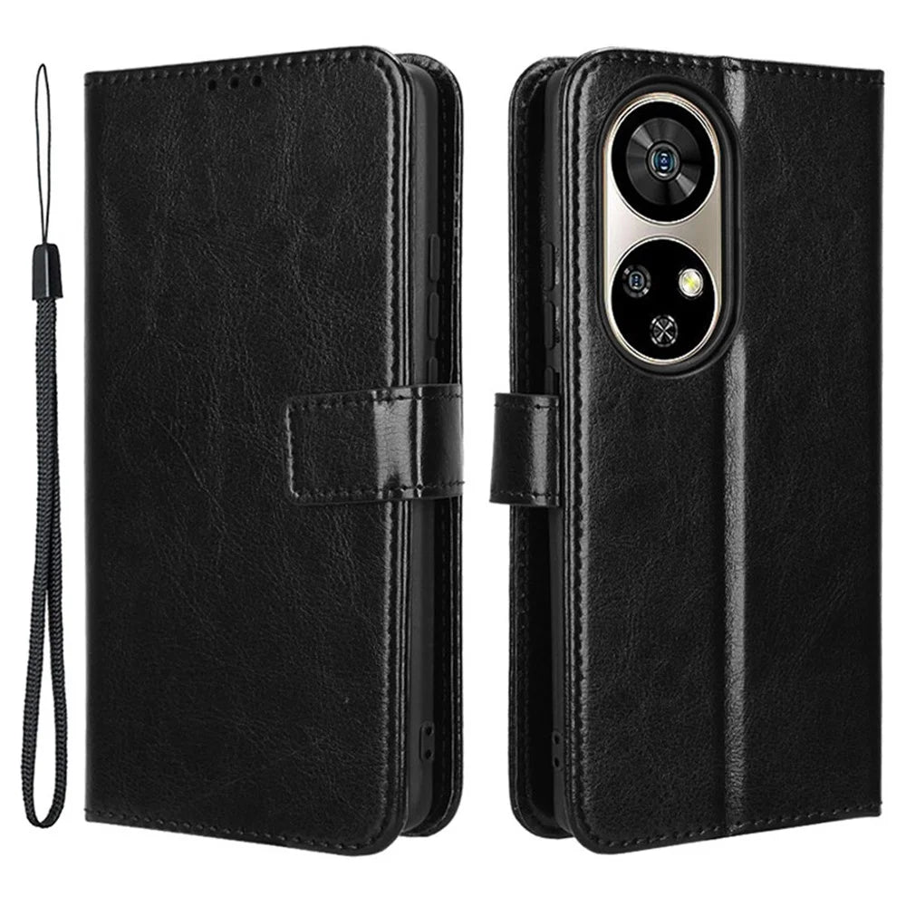 For Ulefone Note 17 Pro Cell Phone Cases Anti-Drop Leather Wallet Cover - Black - 1
