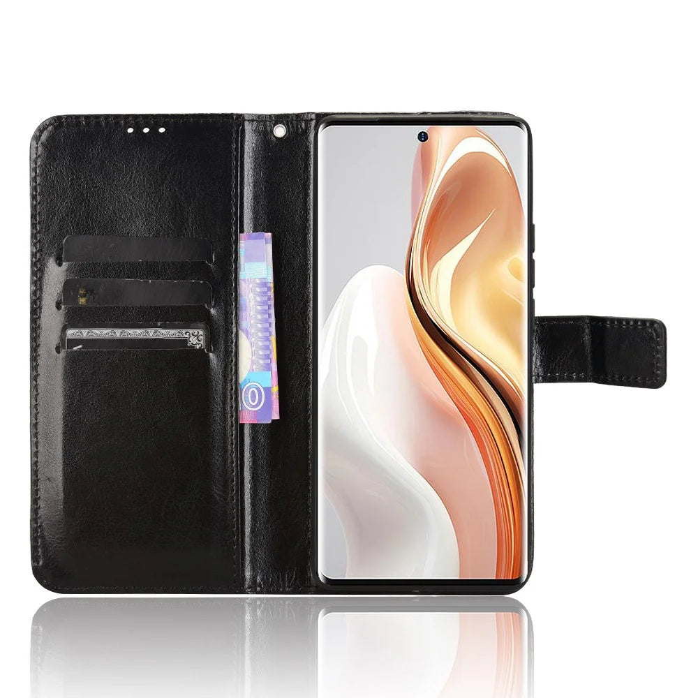 For Ulefone Note 17 Pro Cell Phone Cases Anti-Drop Leather Wallet Cover - Black - 2