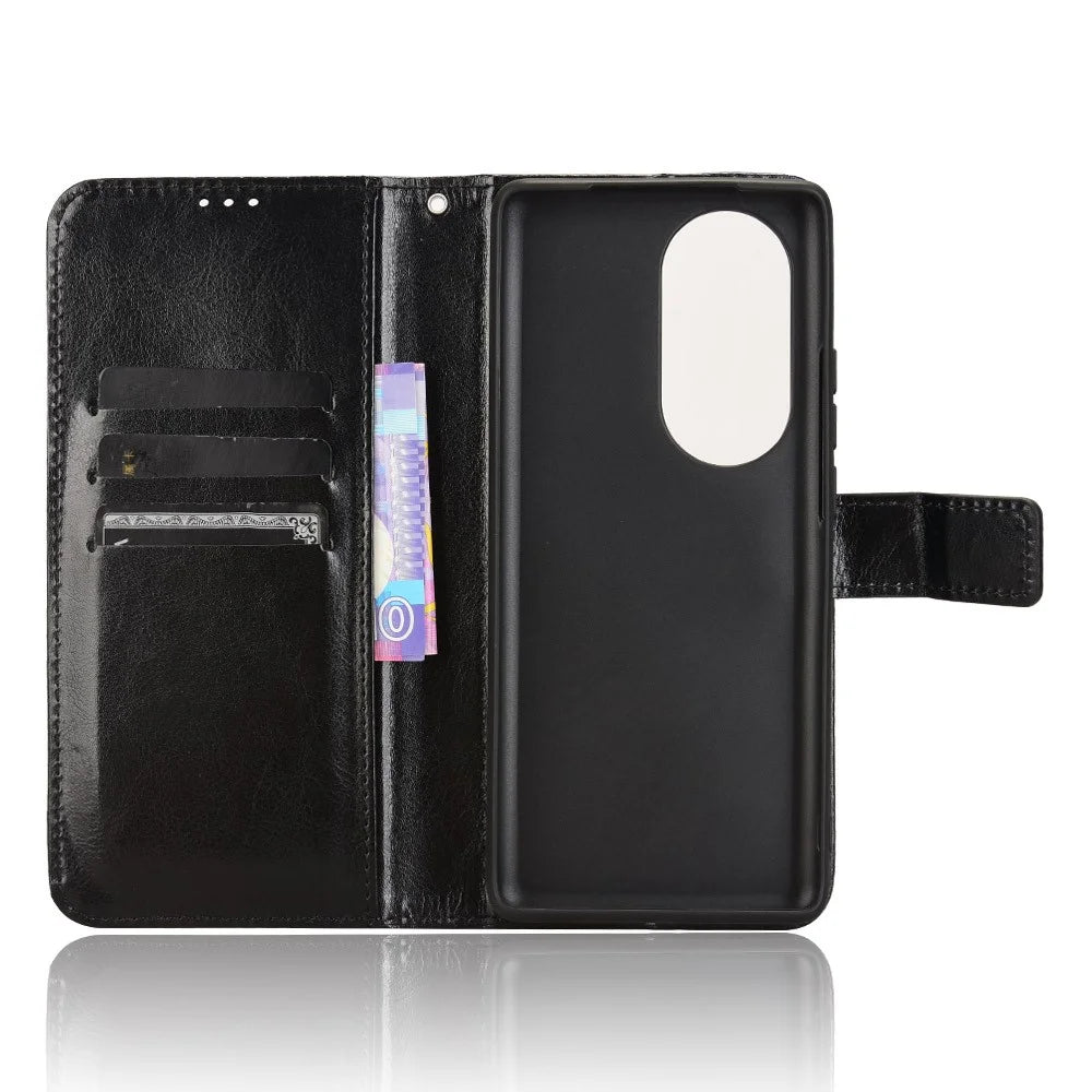 For Ulefone Note 17 Pro Cell Phone Cases Anti-Drop Leather Wallet Cover - Black - 3