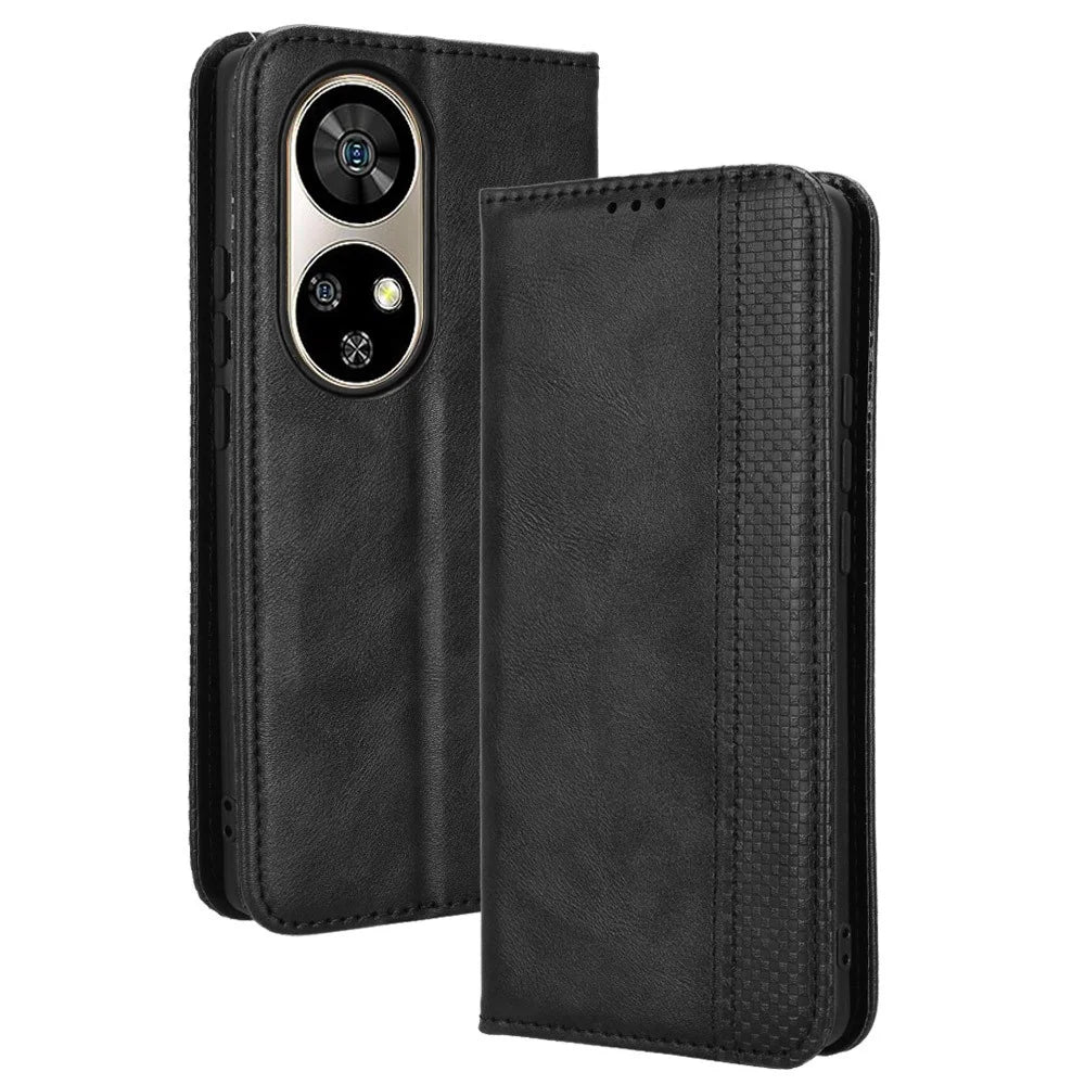 For Ulefone Note 17 Pro Case Magnetic Auto Closing Leather Wallet Phone Cover - Black - 1