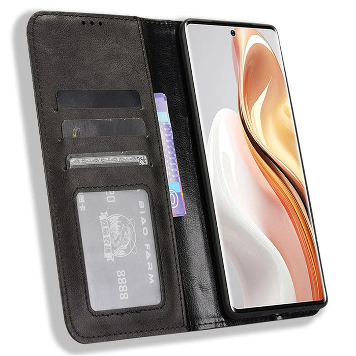 For Ulefone Note 17 Pro Case Magnetic Auto Closing Leather Wallet Phone Cover - Black - 2