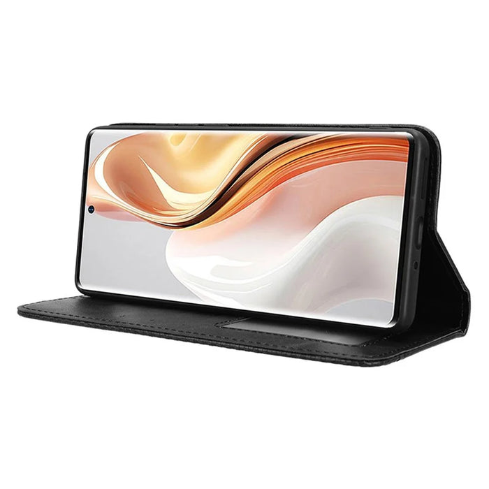 For Ulefone Note 17 Pro Case Magnetic Auto Closing Leather Wallet Phone Cover - Black - 3