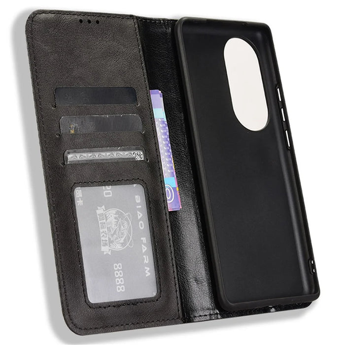 For Ulefone Note 17 Pro Case Magnetic Auto Closing Leather Wallet Phone Cover - Black - 5