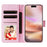 For iPhone 16 Plus Case Lacquered RFID Blocking Wallet Drop-proof PU Leather Phone Cover - Flower - 2