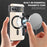 For Google Pixel 8a Magnetic Case RFID Blocking Card Holder Phone Cover - Black - 4