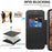 For Google Pixel 8a Magnetic Case RFID Blocking Card Holder Phone Cover - Black - 5