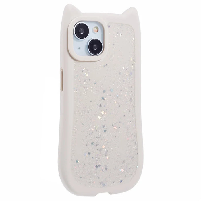 JTW Series For iPhone 15 Plus Case Epoxy Design TPU Phone Cover - Beige - 3