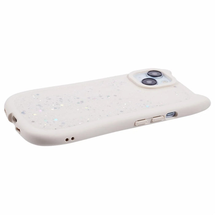 JTW Series For iPhone 15 Plus Case Epoxy Design TPU Phone Cover - Beige - 5