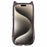 JTW Series For iPhone 15 Pro Max Slim Case Epoxy Design TPU Phone Cover (Large Cutout) - Transparent Black - 2