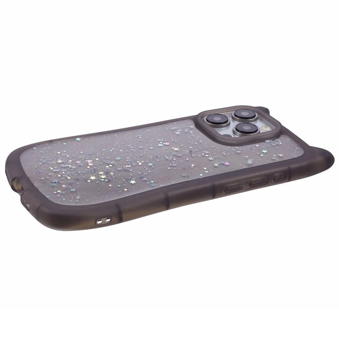 JTW Series For iPhone 15 Pro Max Slim Case Epoxy Design TPU Phone Cover (Large Cutout) - Transparent Black - 5