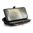 For Samsung Galaxy S24 Leather Case CASEME C36 Zipper Multiple Card Slots Phone Cover with Straps - Black - 3