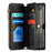 For Samsung Galaxy S24+ Leather Case CASEME C36 Zipper Multiple Card Slots Phone Cover with Straps - Black - 2