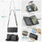 For Samsung Galaxy S24+ Leather Case CASEME C36 Zipper Multiple Card Slots Phone Cover with Straps - Black - 7