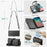 For Samsung Galaxy S10 Plus Leather Case CASEME C36 Zipper Multiple Card Slots Phone Cover with Straps - Black - 6
