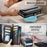For Samsung Galaxy S10 Plus Leather Case CASEME C36 Zipper Multiple Card Slots Phone Cover with Straps - Black - 7