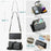 For Samsung Galaxy A52 4G / A52 5G / A52s 5G Leather Case CASEME C36 Zipper Multiple Card Slots Phone Cover with Straps - Black - 6