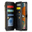 For Samsung Galaxy A23 4G / A23 5G (Global) Leather Case CASEME C36 Zipper Multiple Card Slots Phone Cover with Straps - Black - 2
