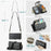 For Samsung Galaxy A23 4G / A23 5G (Global) Leather Case CASEME C36 Zipper Multiple Card Slots Phone Cover with Straps - Black - 6