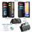 For Samsung Galaxy A25 5G (Global) (161mm) Leather Case CASEME C36 Zipper Multiple Card Slots Phone Cover with Straps - Black - 4