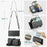 For Samsung Galaxy A25 5G (Global) (161mm) Leather Case CASEME C36 Zipper Multiple Card Slots Phone Cover with Straps - Black - 6