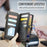 For Samsung Galaxy A25 5G (Global) (161mm) Leather Case CASEME C36 Zipper Multiple Card Slots Phone Cover with Straps - Black - 7