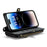 For iPhone 14 Pro Leather Case CASEME C36 Zipper Multiple Card Slots Phone Cover with Straps - Black - 3
