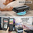 For iPhone 14 Pro Max Leather Case CASEME C36 Zipper Multiple Card Slots Phone Cover with Straps - Black - 7