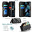 For iPhone 13 Pro Leather Case CASEME C36 Zipper Multiple Card Slots Phone Cover with Straps - Black - 4