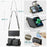 For iPhone 13 Pro Leather Case CASEME C36 Zipper Multiple Card Slots Phone Cover with Straps - Black - 6