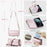 For iPhone 11 Pro Max Leather Case CASEME C36 Zipper Multiple Card Slots Phone Cover with Straps - Pink - 6