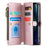 For iPhone 12 mini Leather Case CASEME C36 Zipper Multiple Card Slots Phone Cover with Straps - Pink - 2