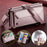 For iPhone 12 mini Leather Case CASEME C36 Zipper Multiple Card Slots Phone Cover with Straps - Pink - 5