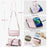 For iPhone 12 mini Leather Case CASEME C36 Zipper Multiple Card Slots Phone Cover with Straps - Pink - 6