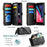 For iPhone 6 Plus / 6s Plus / 7 Plus / 8 Plus Leather Case CASEME C36 Zipper Multiple Card Slots Phone Cover with Straps - Black - 4