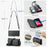 For iPhone 6 Plus / 6s Plus / 7 Plus / 8 Plus Leather Case CASEME C36 Zipper Multiple Card Slots Phone Cover with Straps - Black - 5