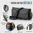 For iPhone 6 Plus / 6s Plus / 7 Plus / 8 Plus Leather Case CASEME C36 Zipper Multiple Card Slots Phone Cover with Straps - Black - 7