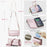 For iPhone XR Leather Case CASEME C36 Zipper Multiple Card Slots Phone Cover with Straps - Pink - 5