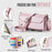 For iPhone XR Leather Case CASEME C36 Zipper Multiple Card Slots Phone Cover with Straps - Pink - 7