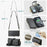 For Google Pixel 8 Pro Leather Case CASEME C36 Zipper Multiple Card Slots Phone Cover with Straps - Black - 7